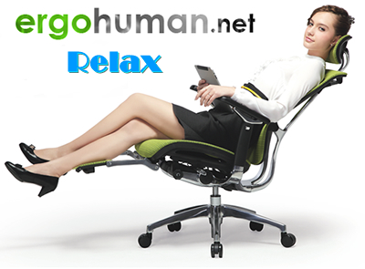 Relax with an office chair with leg rest from ergohuman.net