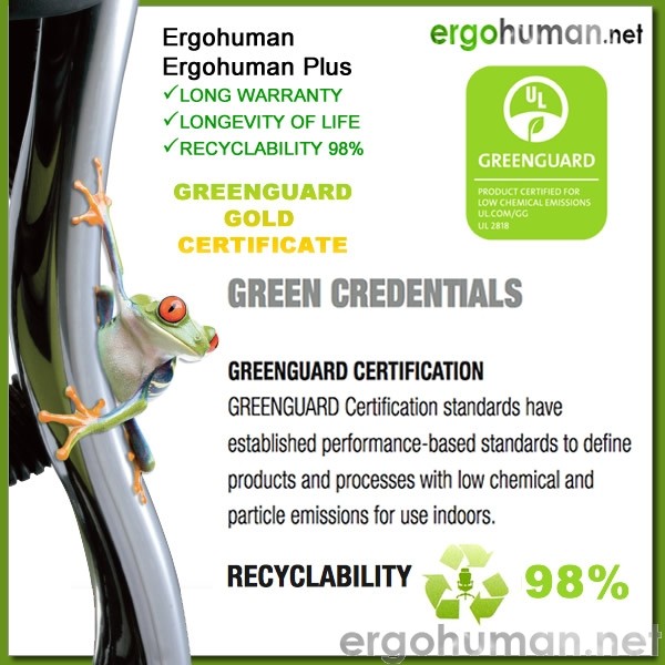 Ergohuman Chair Sustainability Recyclability Eco-friendly Ergohuman Chair Sustainability Recyclability Eco-friendly