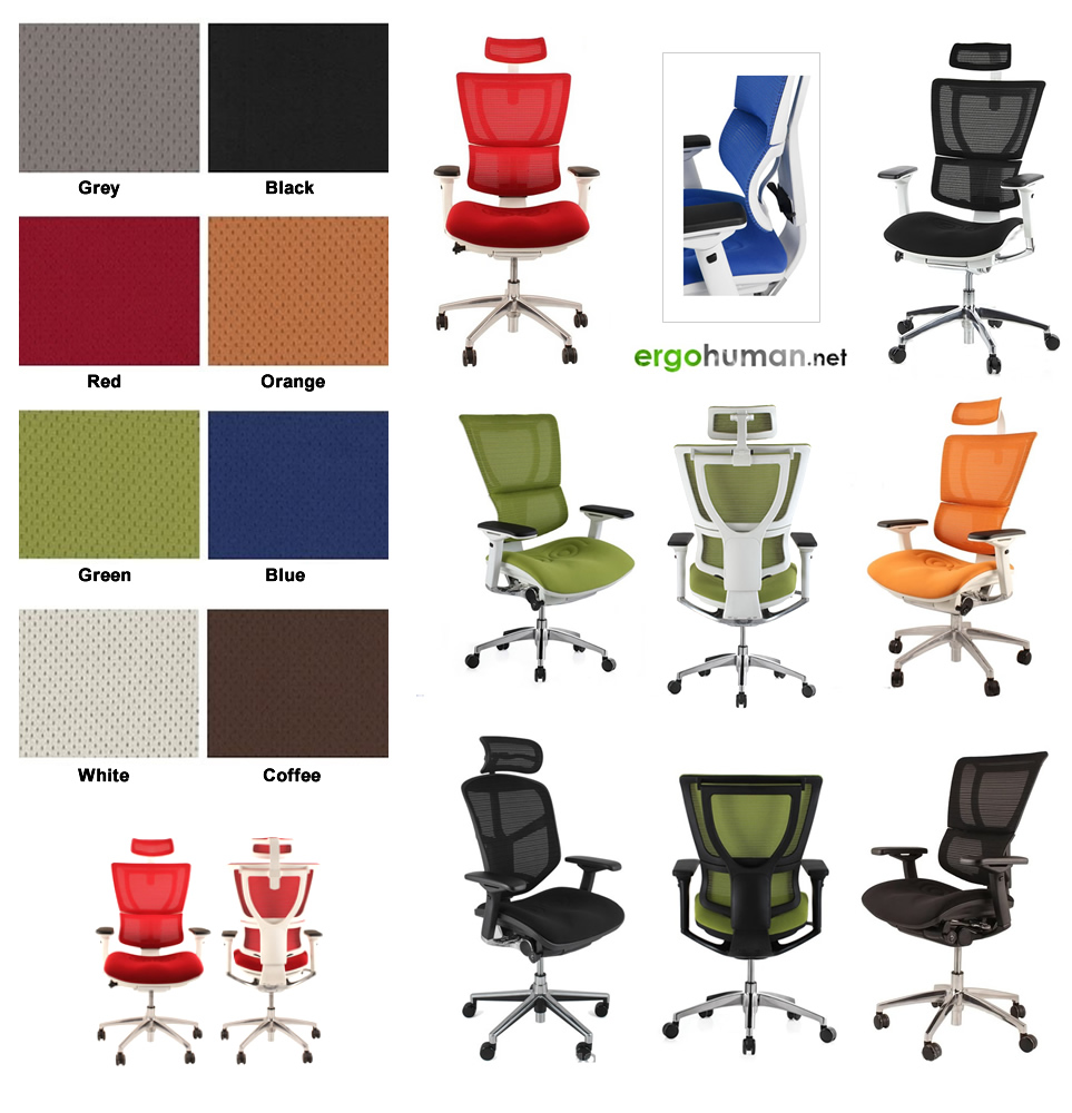 Mirus Chairs Colours - Fabric Colours