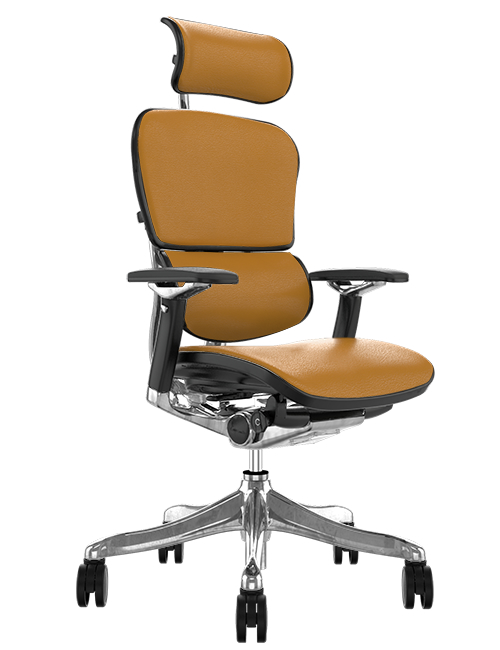 Ergohuman Plus Luxury Latte Leather Office Chair